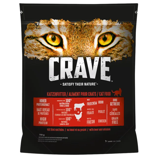 Crave s hovězím a kuřecím - 750 g