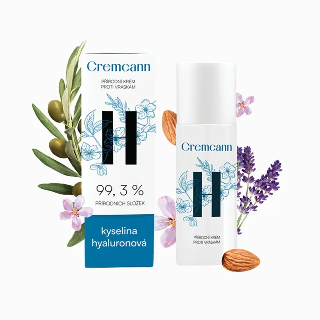 CREMCANN pleťový krém proti vráskám s kyselinou hyaluronovou - 50 ml - Annabis