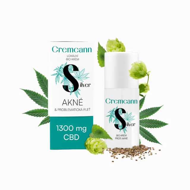 CREMCANN SILVER 1 300 mg lokální bio krém na problematickou pokožku - 30 ml - Annabis