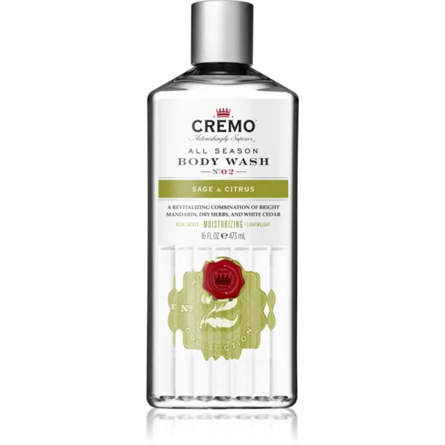 Cremo Citrus & Mint Leaf sprchový gel pro muže Green & Refreshing 475 ml