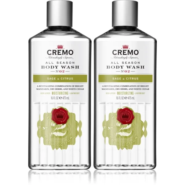 Cremo Sage & Citrus Body Wash sada