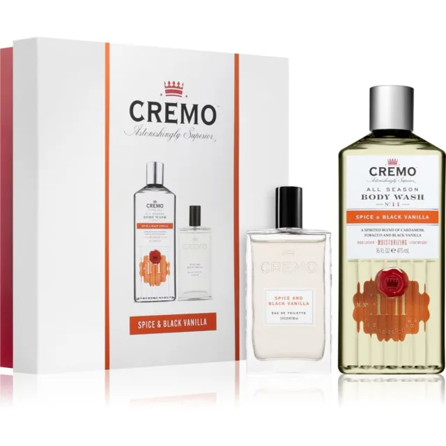 Cremo Spice & Black Vanilla Gift Set dárková sada pro muže