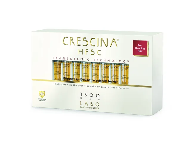Crescina Péče na podporu růstu vlasů pro muže Transdermic stupeň 1300 pokročilá fáze 20 x 3,5 ml