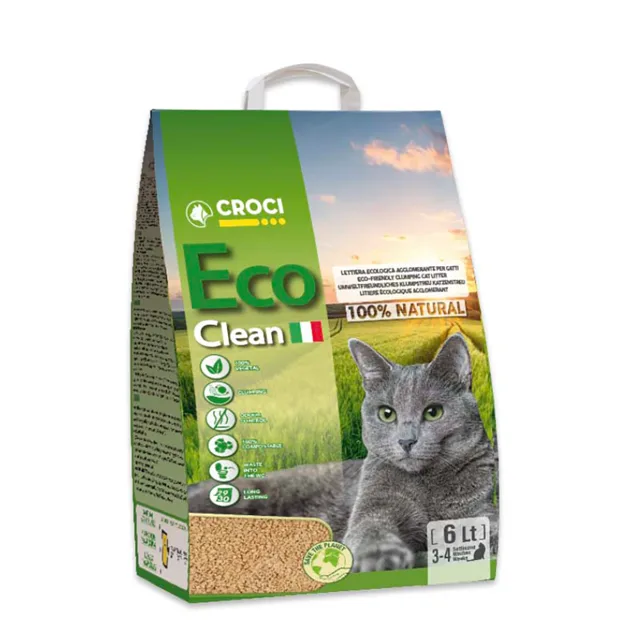 Croci Eco Clean kočkolit - výhodné balení: 2 x 10 l (ca. 8,2 kg)