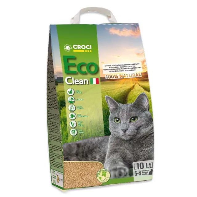 Croci Eco Clean kočkolit - výhodné balení: 2 x 6 l (ca. 4,8 kg)
