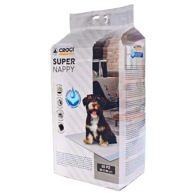 Croci Super Nappy podložky pro štěňata - Dvojité balení D 90 x Š 60 cm, 2 x 50 kusů