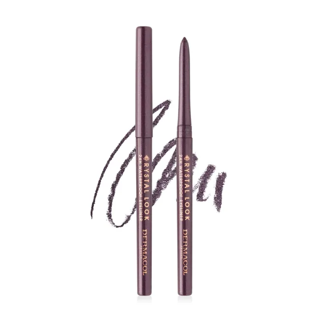 Crystal look automatická tužka na oči Violet č.02 Dermacol - Oficiální e-shop Dermacol