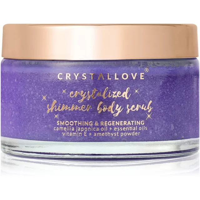Crystallove Amethyst Shimmer Body Scrub tělový peeling 200 g