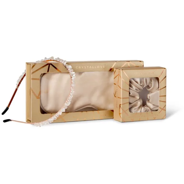Crystallove Gold Silk Set sada na vlasy