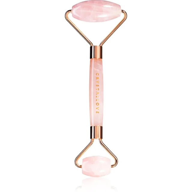 Crystallove Rose Quartz Roller masážní váleček na obličej 1 ks
