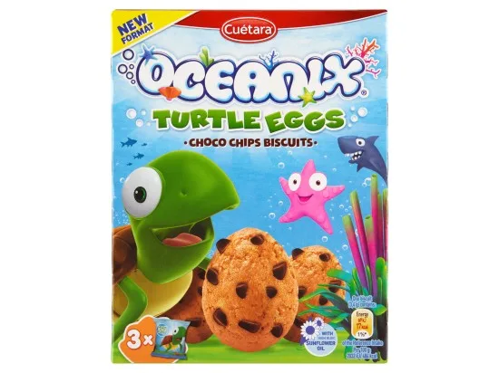 Cuétara Oceanix Turtle Eggs cereální sušenky s čokoládou 105 g