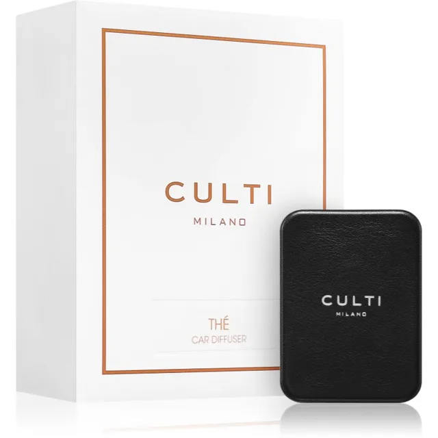 Culti Milano Car Diffuser Black Thé vůně do auta + náhradní náplň 1 ks