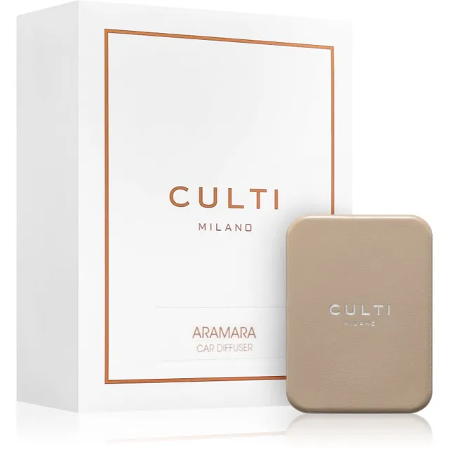 Culti Milano Car Diffuser Taupe Aramara vůně do auta + náhradní náplň 1 ks