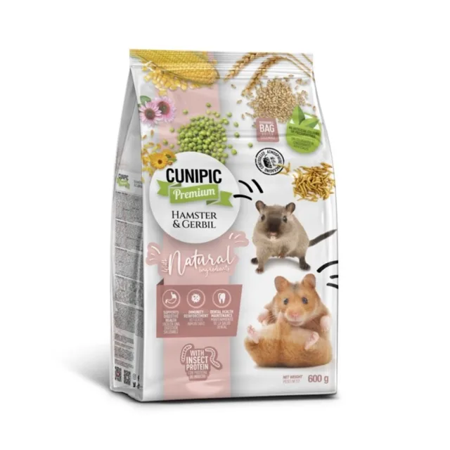 CUNIPIC Premium Hamster Gerbil 600g krmivo pro křečky a pískomily