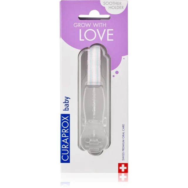 Curaprox Baby držák na dudlík Transparent 1 ks