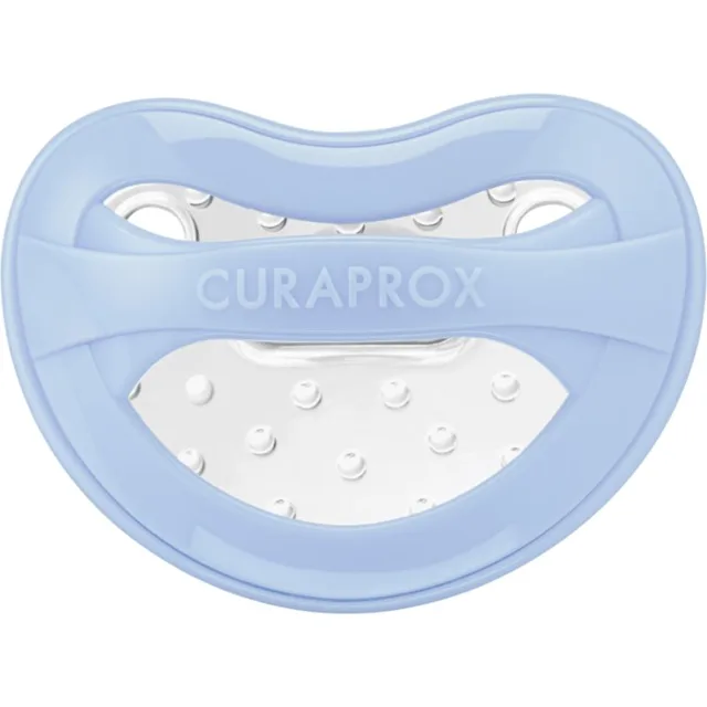Curaprox Baby Velikost 0+ dudlík pro děti od narození Blue 1 ks