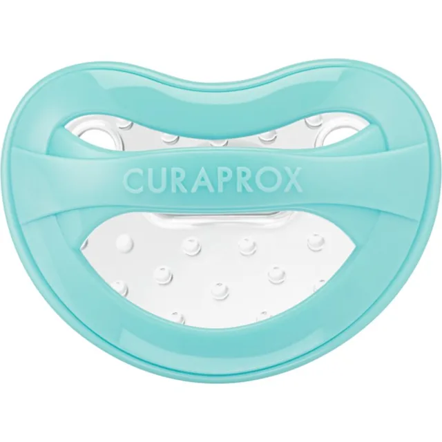 Curaprox Baby Velikost 0+ dudlík pro děti od narození Turquoise 1 ks