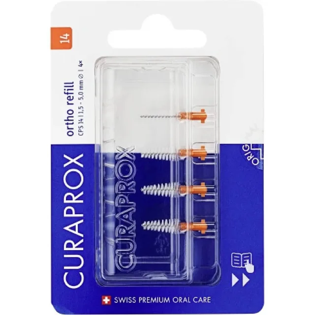CURAPROX CPS 14 ortho refill mezizubní kartáček 4ks