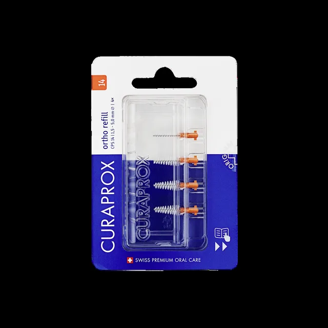 CURAPROX CPS 14 Regular Mezizubní kartáčky refill v blistru 4 kusy