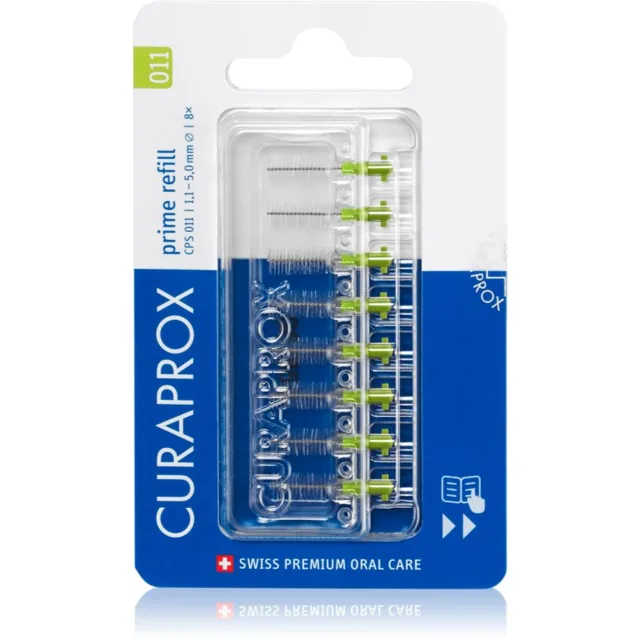 Curaprox Prime Refill náhradní mezizubní kartáčky v blistru CPS 011 1,1- 5,0 mm 8 ks