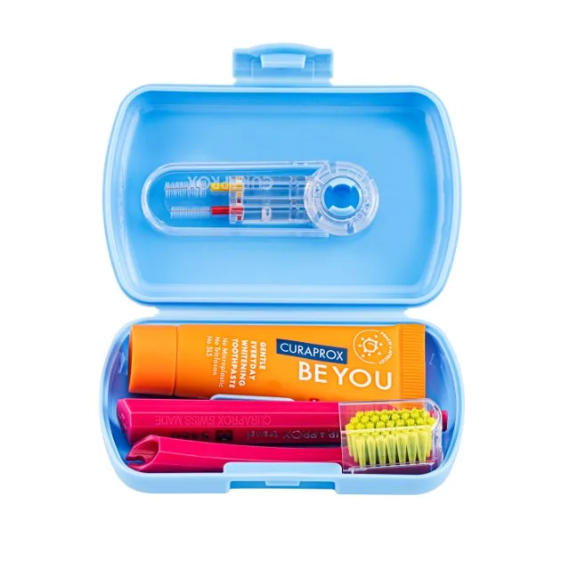 Curaprox Travel set modrý