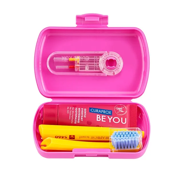 Curaprox Travel set růžový