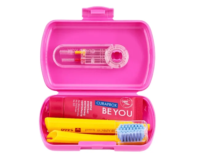 CURAPROX Travel set růžový new