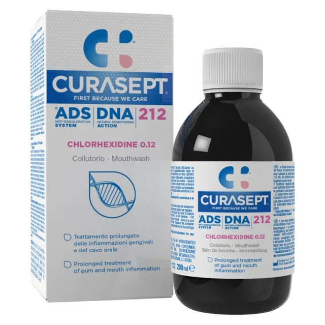 CURASEPT Ads dna 212 ústní voda  0.12% CHX 200 ml