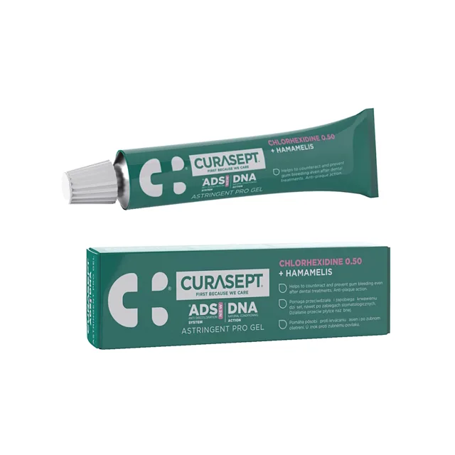 CURASEPT Ads Dna Astringent Pro gel 0,5% CHX s hamamelis 30 ml