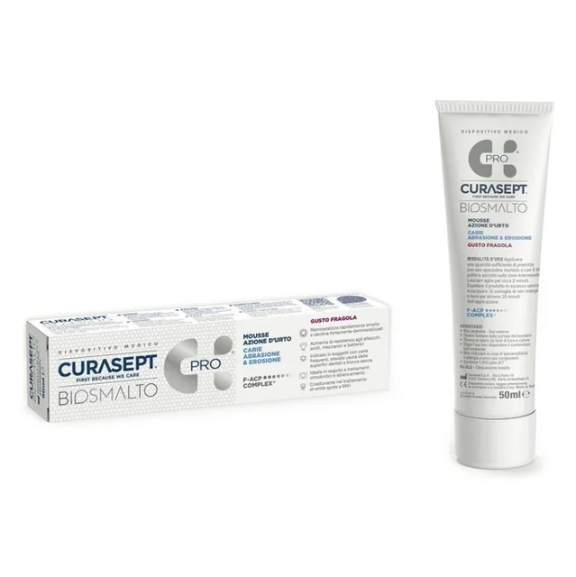CURASEPT Biosmalto mousse abraze & eroze jahoda 50 ml