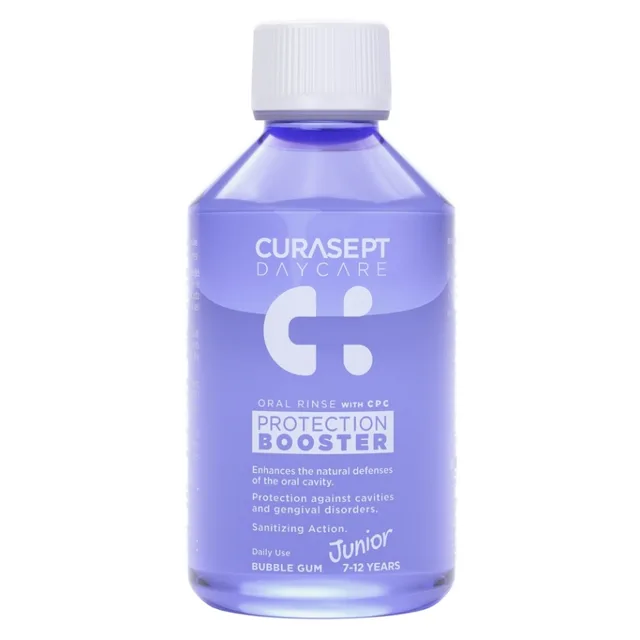 CURASEPT Daycare booster junior ústní voda bubble gum 250 ml