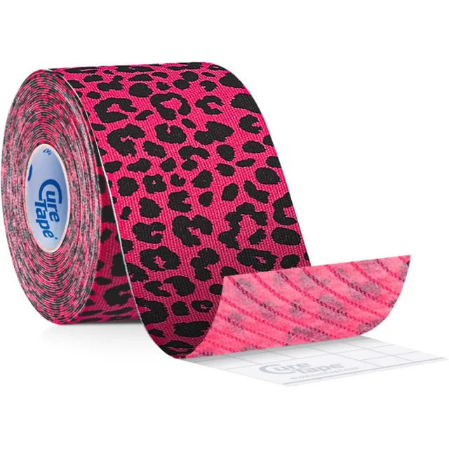 CureTape® Art fixační tejpovací páska barva Leopard Pink&Black 5 m