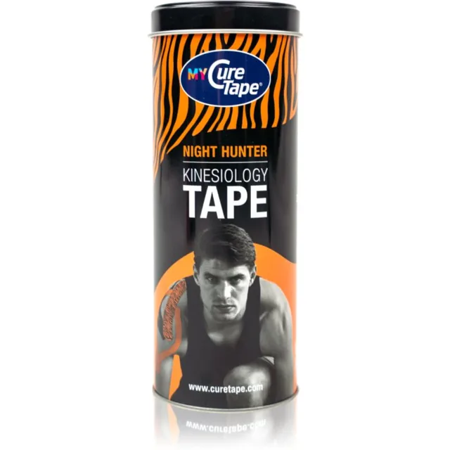 CureTape® Kinesiology fixační tejpovací páska plechový box barva Night Hunter 3x2.5 m