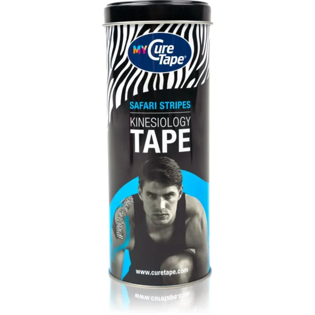 CureTape® Kinesiology fixační tejpovací páska plechový box barva Safari Stripes 3x2.5 m