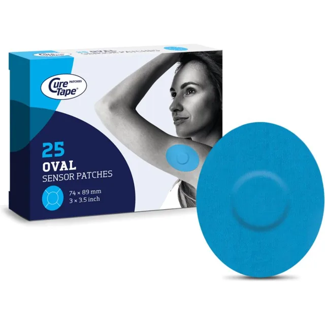 CureTape® Sensor Patches Classic ochranné náplasti barva Blue 25 ks