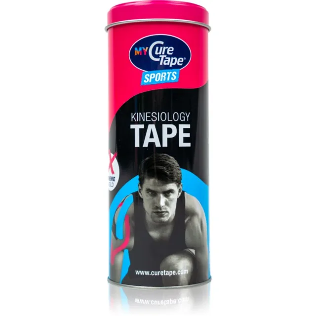 CureTape® Sports fixační tejpovací páska plechový box barva Pink, Blue, Black 3x2.5 m