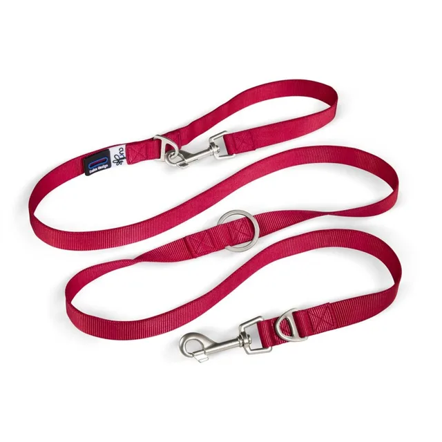 Curli Nastavitelné vodítko pro psy Nylon Red L 200x2 cm