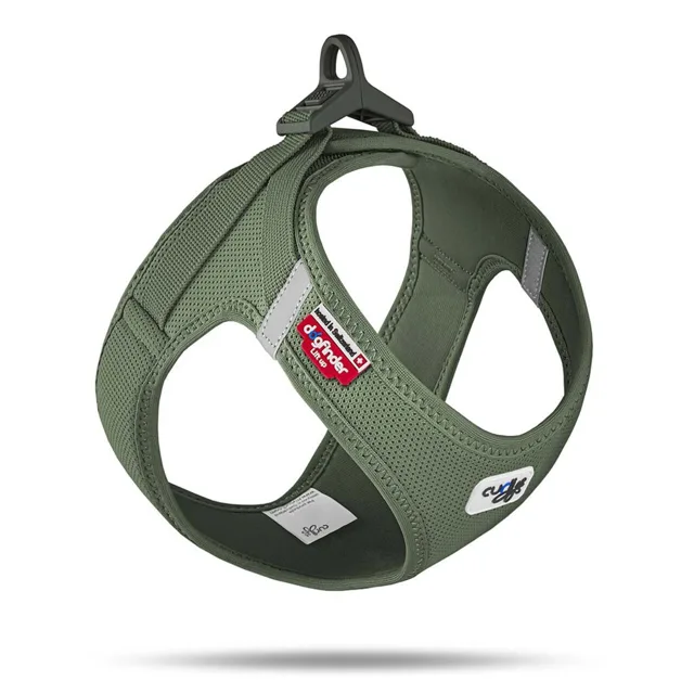 Curli Postroj pro psy se sponou Air-Mesh Moss 2XS, 2-4 kg