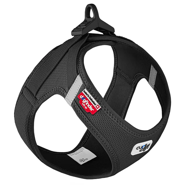 Curli Vest Clasp Air-Mesh popruhy, černé - velikost M: Obvod hrudníku 43,4 - 49 cm