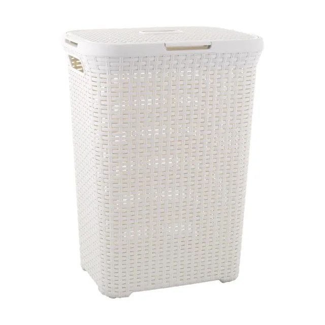 Curver Koš na prádlo Style 60L krémově bílý