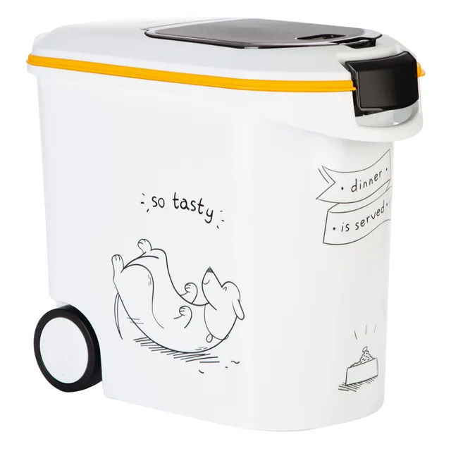 Curver nádoba na granule se siluetou psa - na 12 kg / 35 litru granulí krmiva