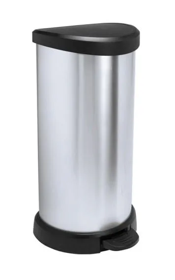 CURVER Odpadkový koš DECO BIN 40l stříbrný