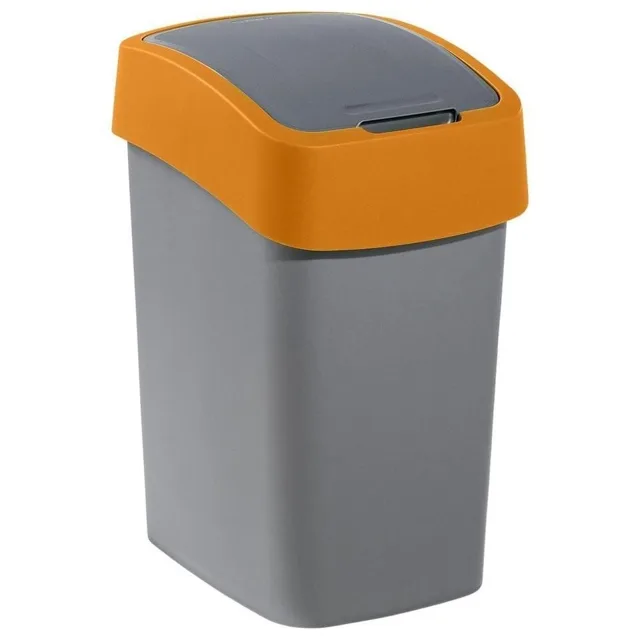 CURVER Odpadkový koš FLIP BIN 25 l šedý/oranžový