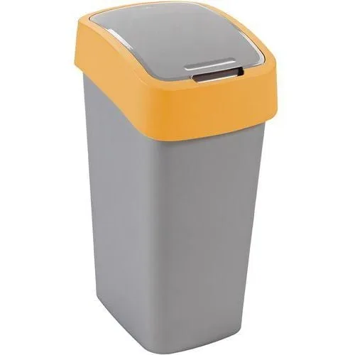 CURVER Odpadkový koš FLIP BIN 9l stříbrný/oranžový