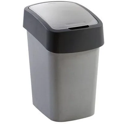 CURVER Odpadkový koš FLIP BIN 9l stříbrný/šedý