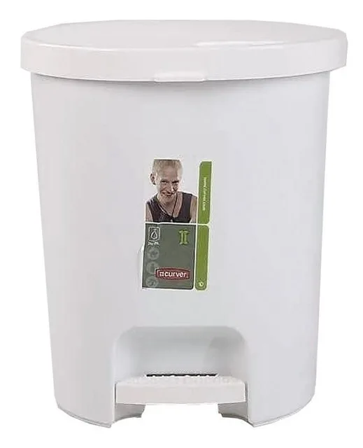 CURVER Odpadkový koš na pedál 15 l bílý