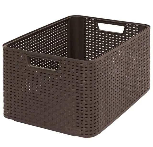 CURVER Úložný box RATTAN Style2 L hnědý