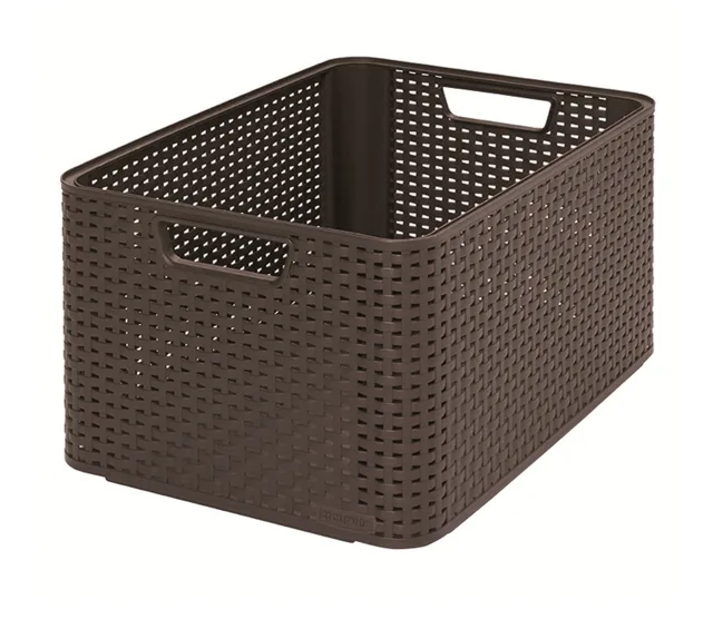 Curver Úložný box Rattan Style2 M 1 ks hnědý