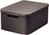 CURVER Úložný box RATTAN Style2 s víkem M - hnědý