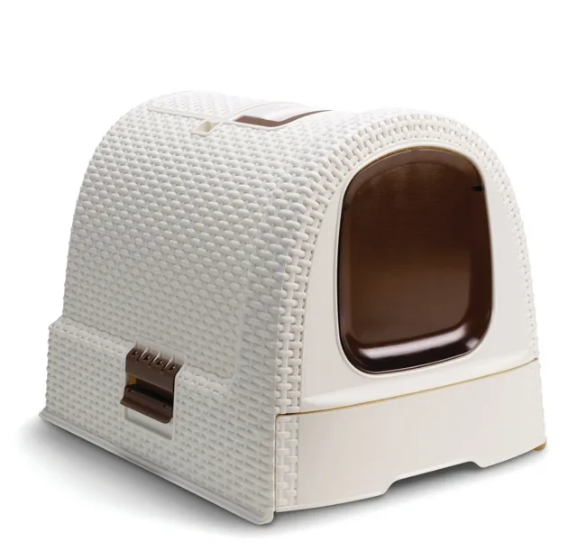 CURVER WC kočka kryté domek Rattan 39x39x51cm